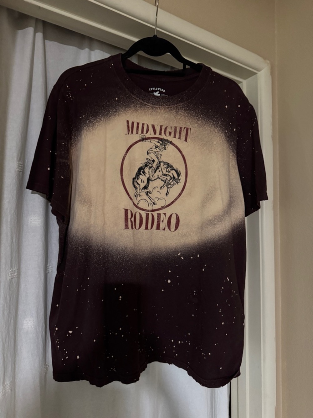 Idyllwind Midnight Rodeo Graphic Tee - Burgundy & Beige